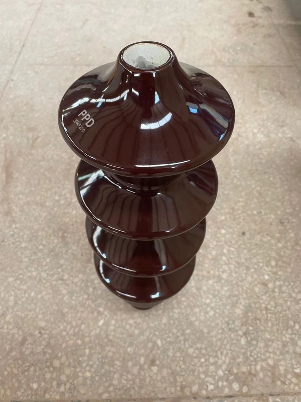 OEM DIN 42531 ব্রাউন গ্লাসড ট্রান্সফরমার চীনামাটির বাসন বুশিং 30NF250