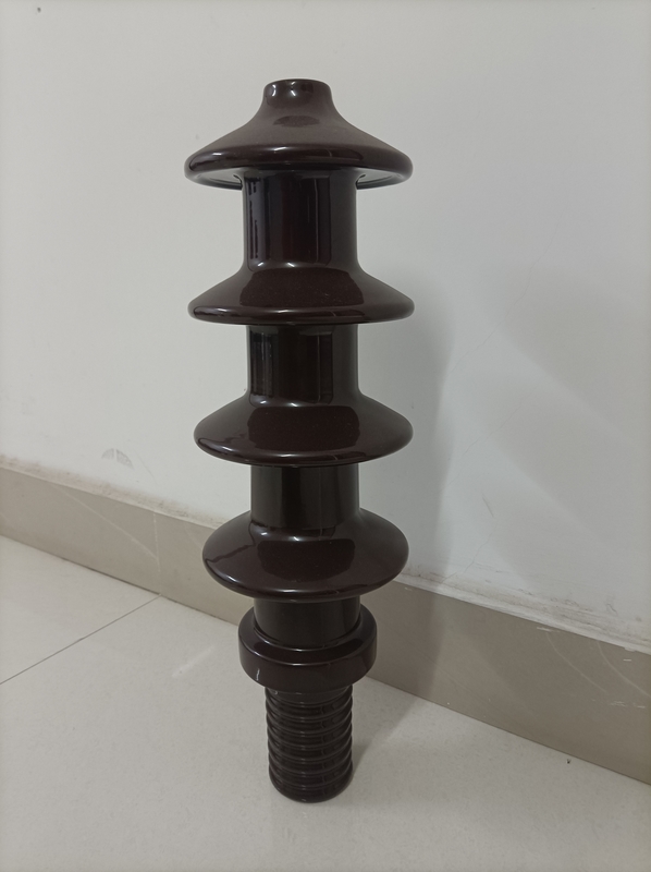 DIN 30NF250 ট্রান্সফরমার চীনামাটির বাসন বুশিং ব্রাউন গ্লাসযুক্ত 485 মিমি উচ্চতা